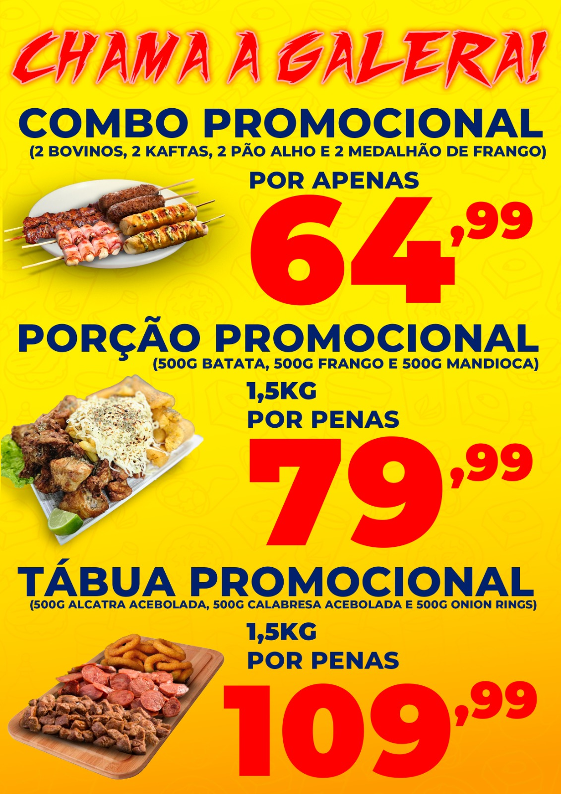 Promoções — Combo e Porção